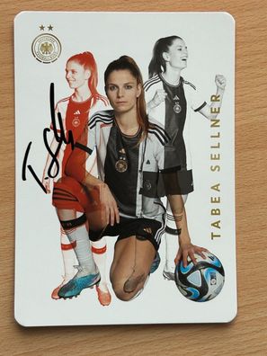 Tabea Sellner dt. Nationalmannschaft Autogrammkarte original signiert #S225