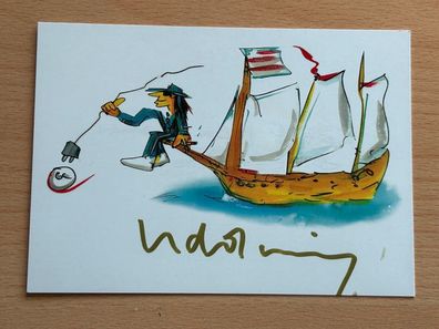 Udo Lindenberg Autogrammkarte original signiert #S908