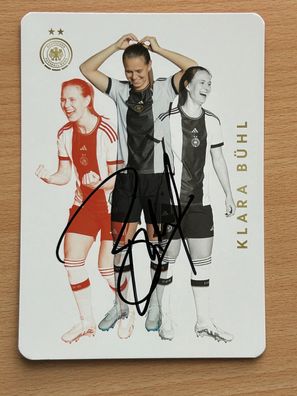 Klara Bühl dt. Nationalmannschaft Autogrammkarte original signiert #S222