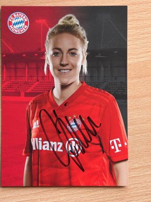 Carolin Simon FC Bayern München Autogrammkarte original signiert #S42