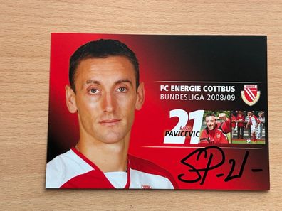 Savo Pavicevic FC Energie Cottbus Autogrammkarte original signiert #S531