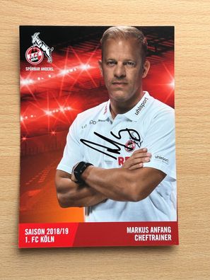 Markus Anfang 1. FC Köln Autogrammkarte original signiert #S475