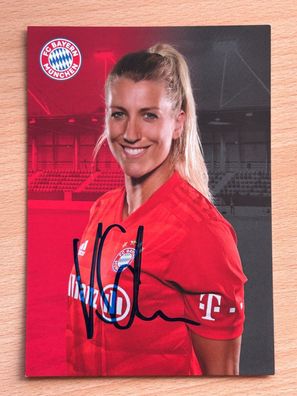 Verena Schweers FC Bayern München Autogrammkarte original signiert #S38