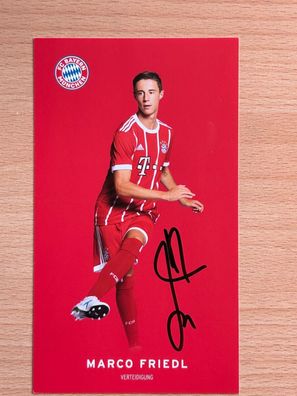 Marco Friedl FC Bayern München Autogrammkarte original signiert #S48