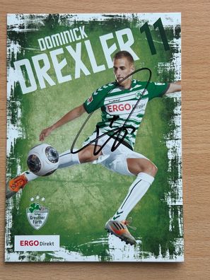 Dominick Drexler Greuther Fürth Autogrammkarte original signiert #S510