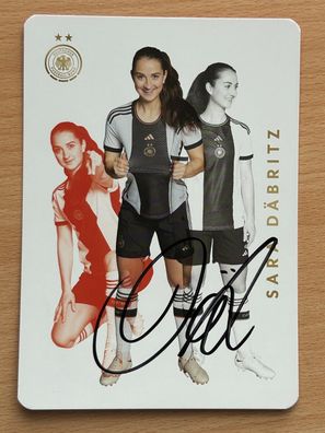Sara Däbritz dt. Nationalmannschaft Autogrammkarte original signiert #S221