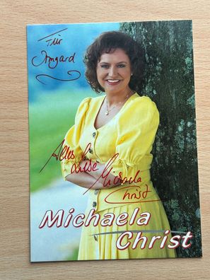 Michaela Christ Autogrammkarte original signiert #7989