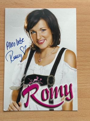 Romy Autogrammkarte original signiert #7918