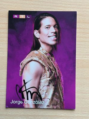 Jorge Gonzalez Let´s Dance RTL Autogrammkarte original signiert #8431