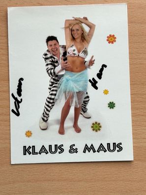 Klaus & Maus Autogrammkarte original signiert #7945