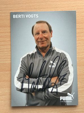 Berti Vogts Autogrammkarte original signiert #S438