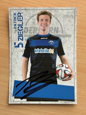 Patrick Ziegler SC Paderborn Autogrammkarte original signiert #S336