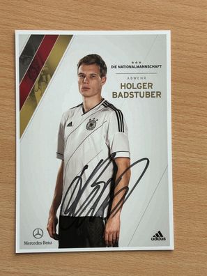 Holger Badstuber dt. Nationalmannschaft Autogrammkarte original signiert #S185