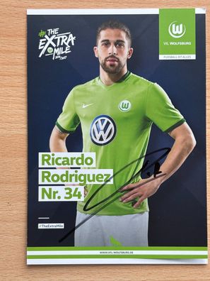 Ricardo Rodriguez VfL Wolfsburg Autogrammkarte original signiert #S401