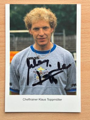 Klaus Toppmöller Autogrammkarte original signiert #S444