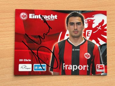 Chris Eintracht Frankfurt Autogrammkarte original signiert #S346