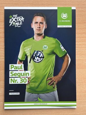 Paul Seguin VfL Wolfsburg Autogrammkarte original signiert #S399