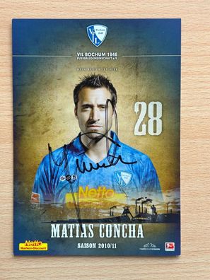 Matias Concha VfL Bochum Autogrammkarte original signiert #S269