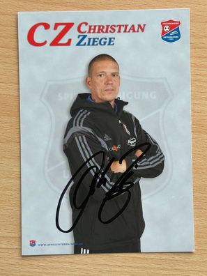 Christian Ziege SV Unterhaching Autogrammkarte original signiert #S486