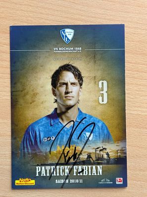 Patrick Fabian VfL Bochum Autogrammkarte original signiert #S252