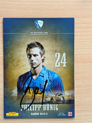 Philipp Bönig VfL Bochum Autogrammkarte original signiert #S265
