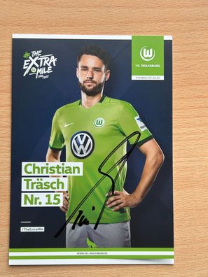 Christian Träsch VfL Wolfsburg Autogrammkarte original signiert #S397