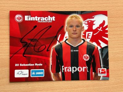 Sebastian Rode Eintracht Frankfurt Autogrammkarte original signiert #S343