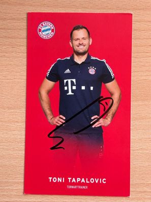 Toni Tapalovic FC Bayern München Autogrammkarte original signiert #S50