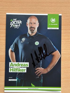 Andreas Hilfiker VfL Wolfsburg Autogrammkarte original signiert #S414
