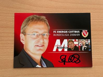 Steffen Heidrich FC Energie Cottbus Autogrammkarte original signiert #S543