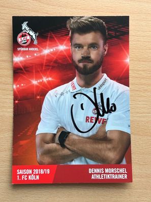 Dennis Morschel 1. FC Köln Autogrammkarte original signiert #S479