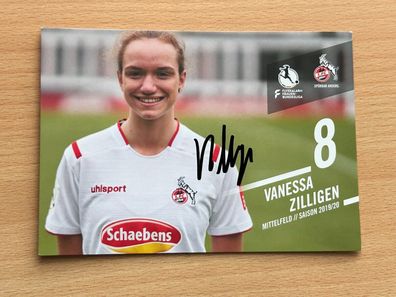 Vanessa Zilligen 1. FC Köln Autogrammkarte original signiert #S448