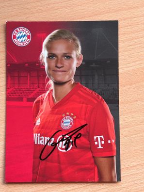 Carina Wenninger FC Bayern München Autogrammkarte original signiert #S37