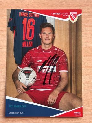 Robert Müller FC Energie Cottbus Autogrammkarte original signiert #S31
