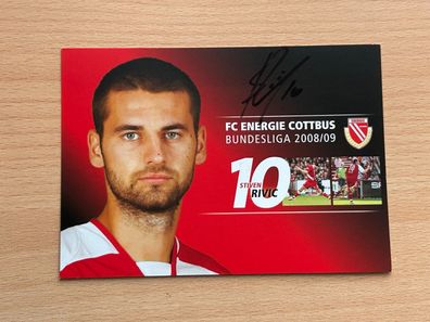 Stiven Rivic FC Energie Cottbus Autogrammkarte original signiert #S524