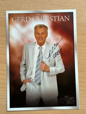 Gerd Christian Autogrammkarte original signiert #7953