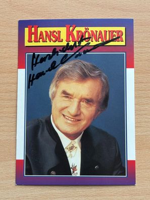 Hansl Krönauer Autogrammkarte original signiert #7999