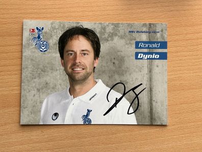 Ronald Dynio MSV Duisburg Autogrammkarte original signiert #S328