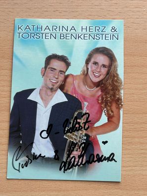 Katharina Herz & Torsten Benkenstein Autogrammkarte original signiert #7978