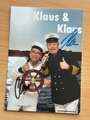 Klaus & Klaus Autogrammkarte original signiert #7977
