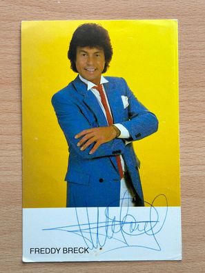 Freddy Breck Autogrammkarte original signiert #8034