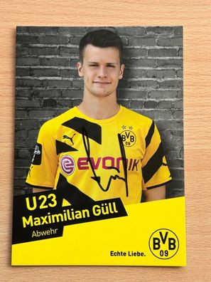 Maximilian Güll BVB U23 Autogrammkarte original signiert #S4