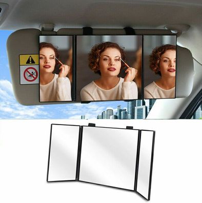 Auto Sonnenblende Kosmetik Spiegel Montiert Faltbare Schminkspiegel Reise Bilden