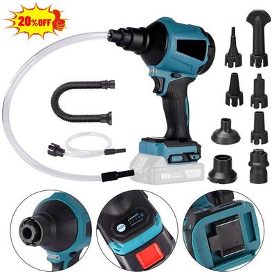 Cordless Dust Blower Inflator Vacuum Function Multifunction Rechargeable Blower