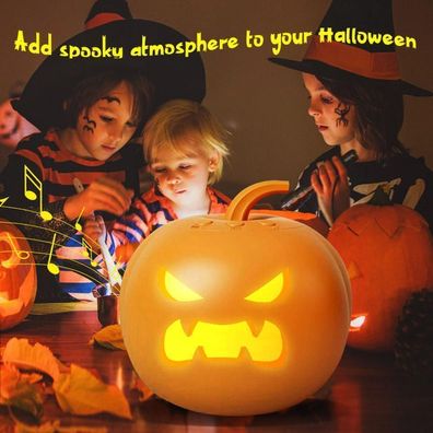 Halloween Sprechender & Animierter Kuerbis mit Projektor & Lautsprecher Gifts