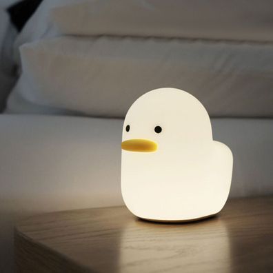 Kreative Ente LED Silikon Nachtlicht Kinder Nachttischlampe Schlafzimmer
