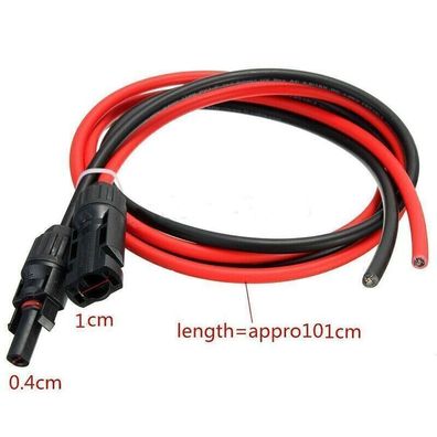 1M Sonnenkollektor PV Kabel Leitung Stecker / Buchse Connector Cable 1000V 30A