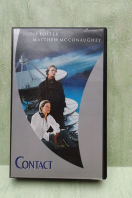 VHS WB Warner Bros Jodie Foster Mattew MC Conaughey Contact