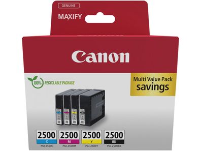 CANON PGI-2500 c m y bk Tintenpatronen Maxify MB5050 MB5350 IB4050 4er Pack 9290B006