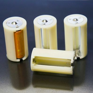 4 x Batteriehalter fur je 3 AA Batterien auf Mono D Adapter Konverter Akku 1,5V